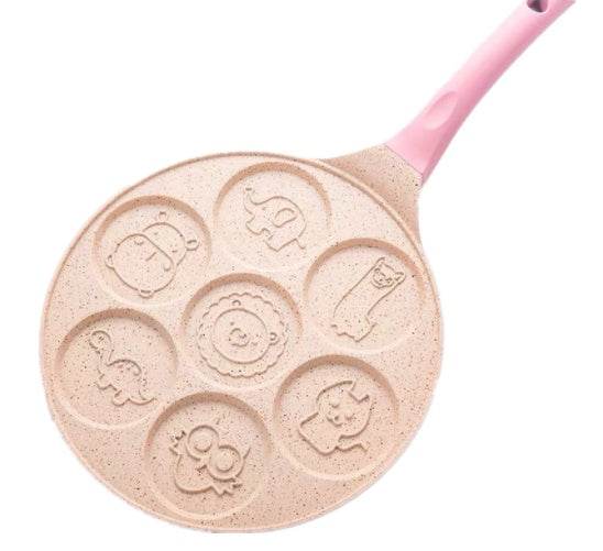 Seven Hole Breakfast Pan Maifan Stone Baking Pancake - Mubimart