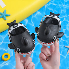 Shark Slippers For Kids Boys Girls Cute Non Slip Slides Shoes - Mubimart - Baby Shoes 