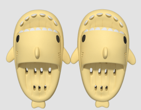 Shark Slippers With Drain Holes Shower Shoes For Women Quick Drying Eva Pool Shark Slides Beach Sandals With Drain Holes - Mubimart