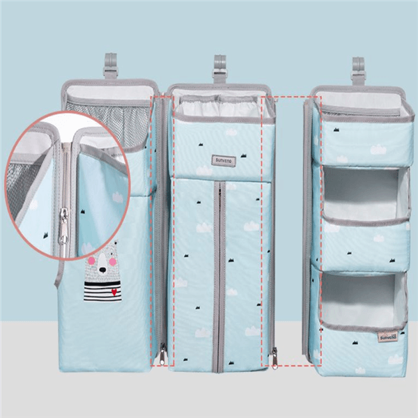 Shelf bag storage bedside hanging bag - Mubimart