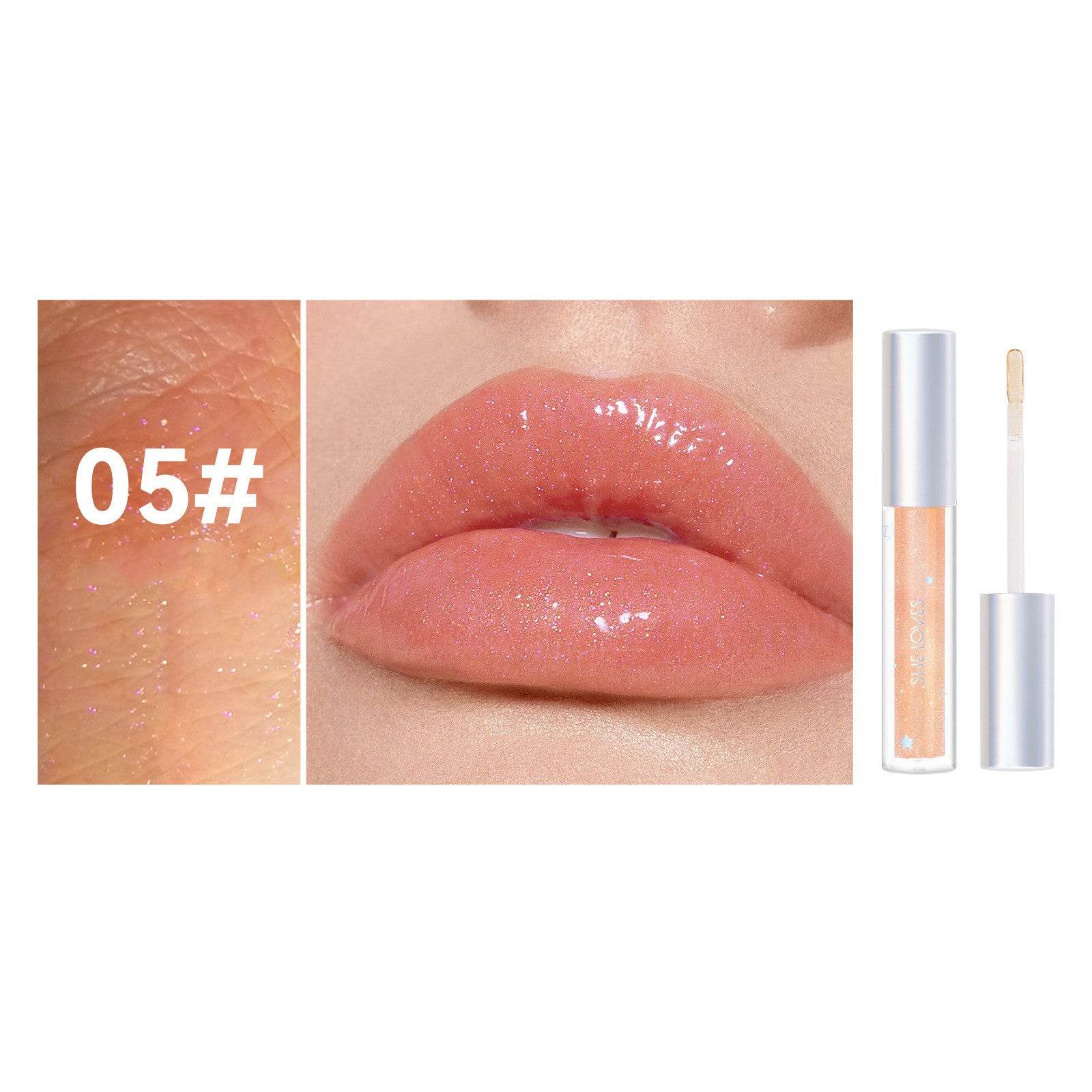 Shimmering Moisturizing Lotion Plumping Glass Lip - Mubimart