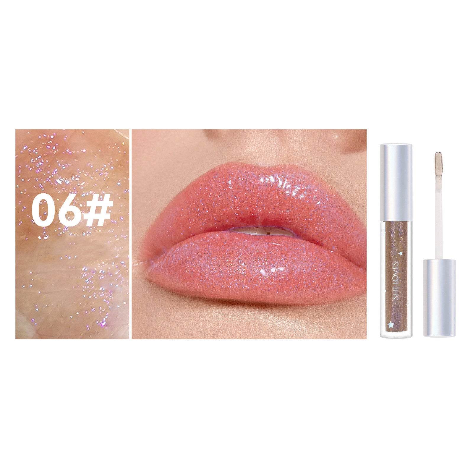 Shimmering Moisturizing Lotion Plumping Glass Lip - Mubimart
