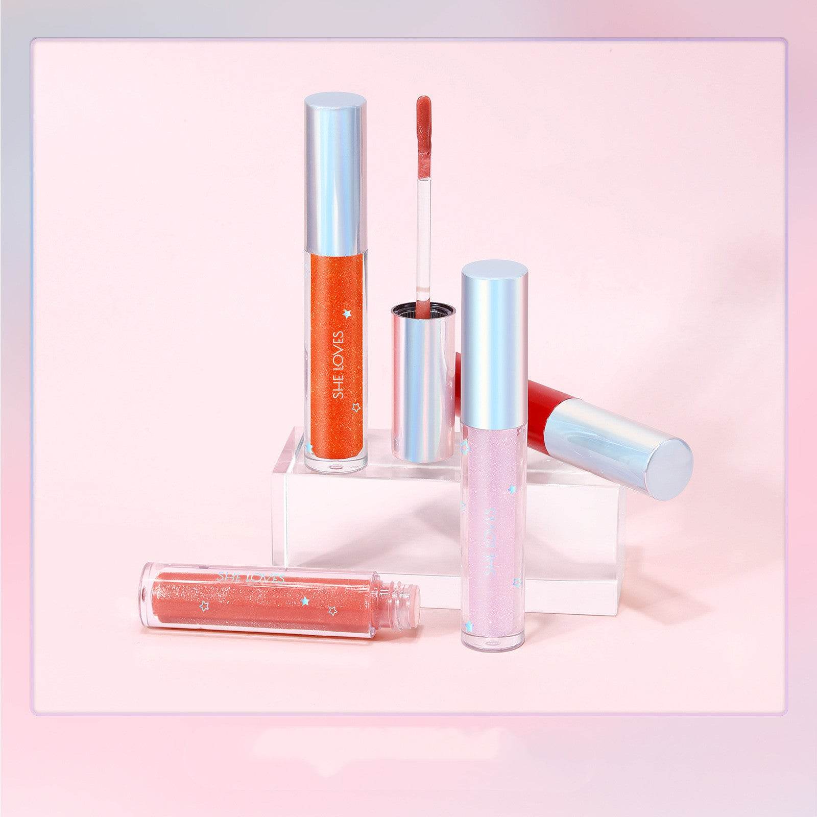 Shimmering Moisturizing Lotion Plumping Glass Lip - Mubimart