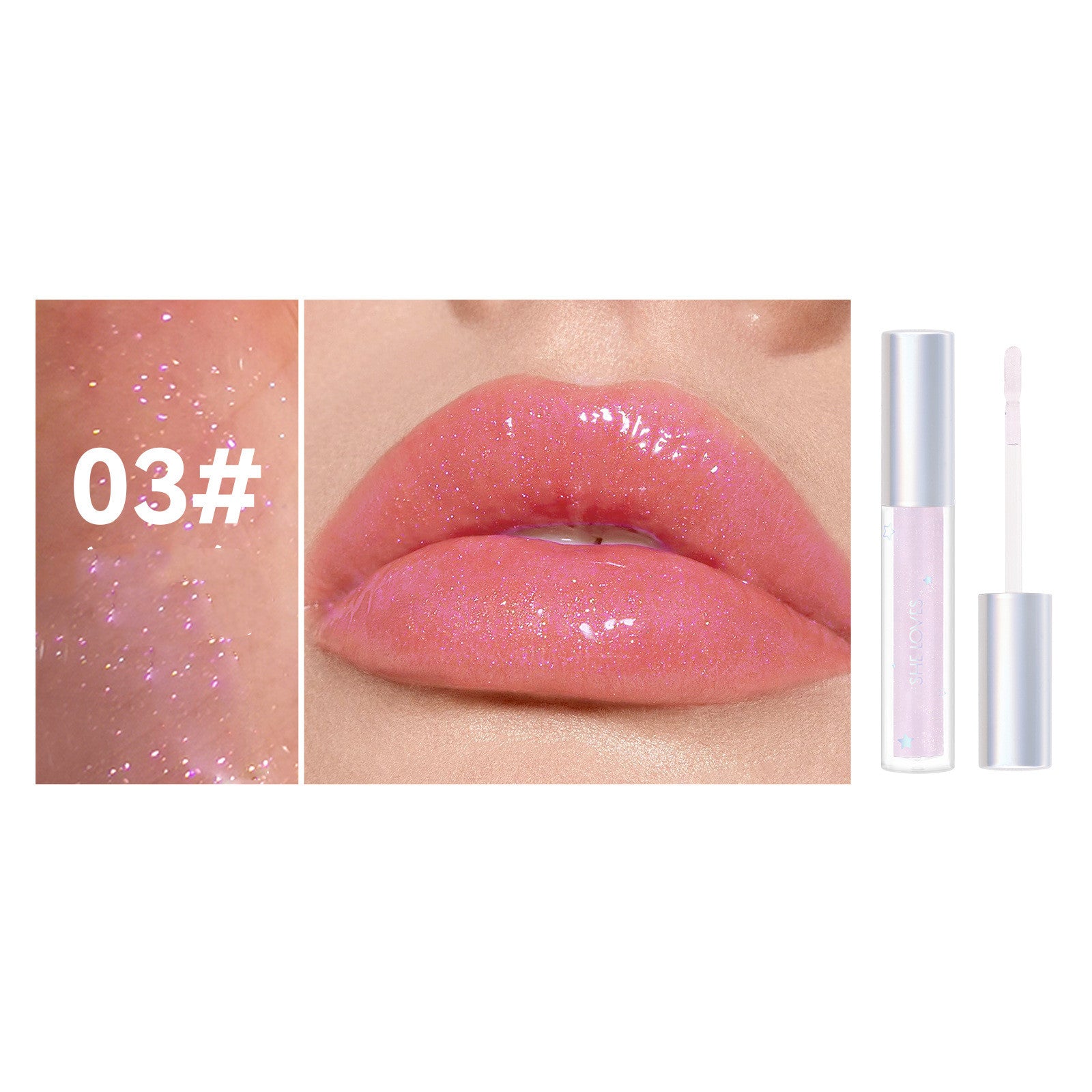 Shimmering Moisturizing Lotion Plumping Glass Lip - Mubimart -  