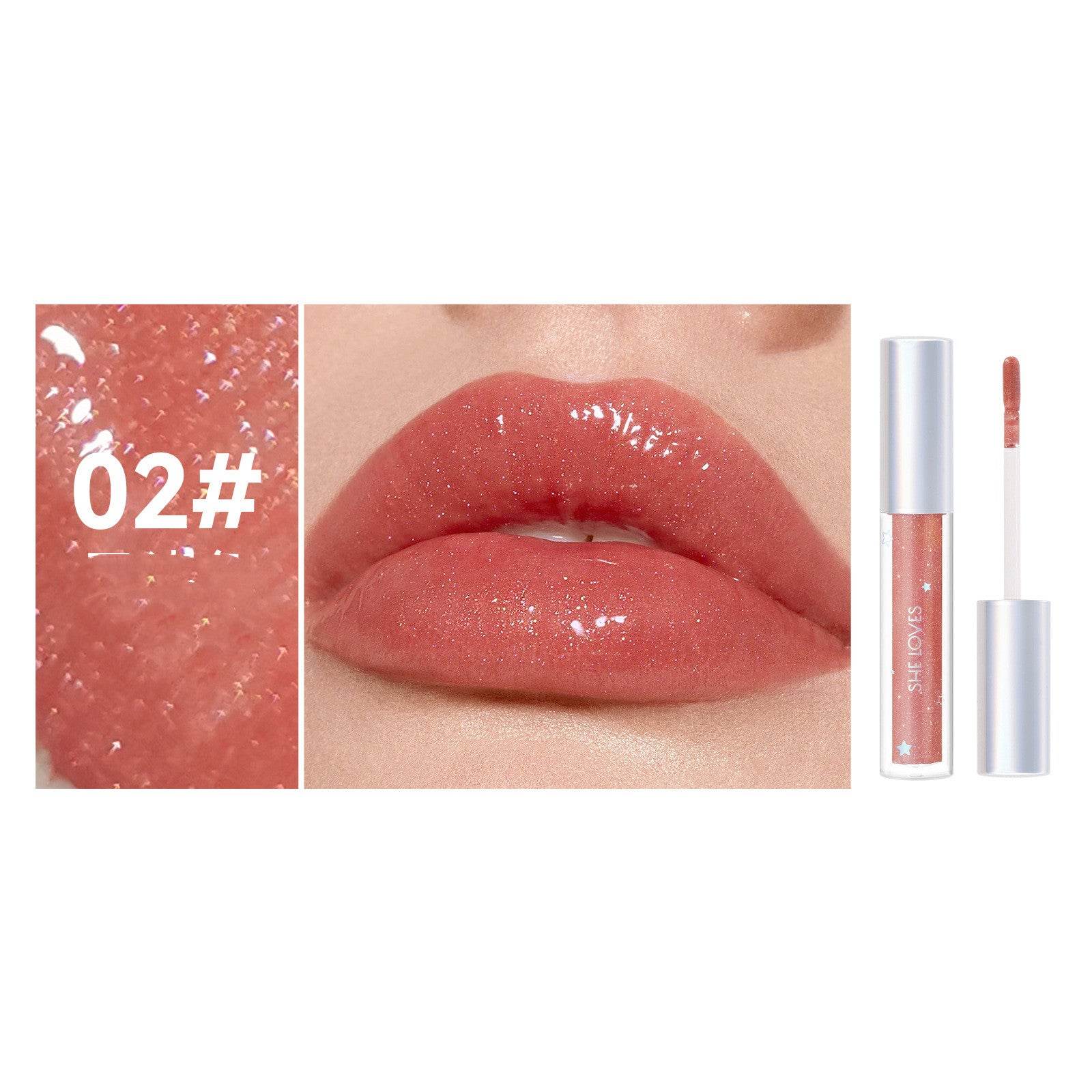 Shimmering Moisturizing Lotion Plumping Glass Lip - Mubimart