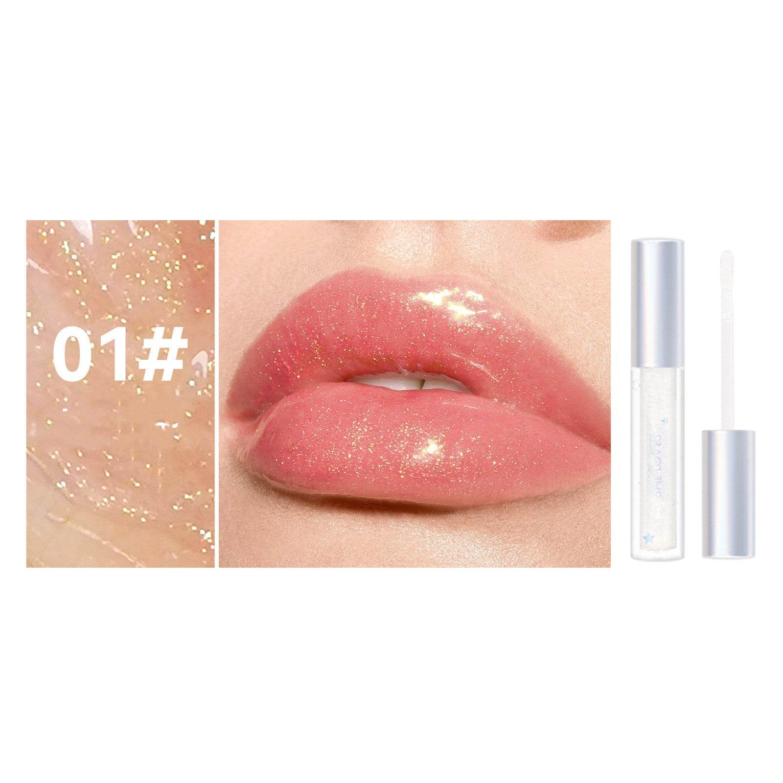 Shimmering Moisturizing Lotion Plumping Glass Lip - Mubimart