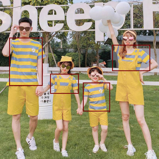 Short-sleeved T-shirt New Mother-daughter Mother-child Family Of Three And Four Overalls - Mubimart