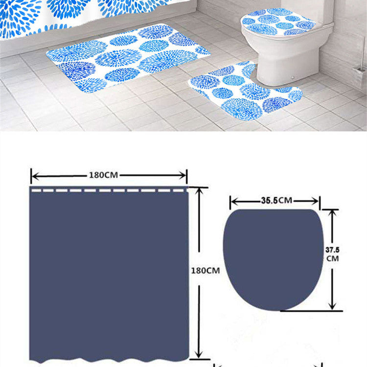 Shower Bathroom Shower Partition Curtain - Mubimart -  