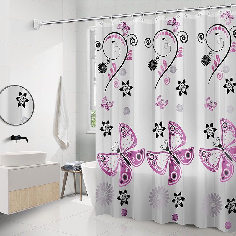 Shower Curtain Partition Curtain Door Curtain Square Shower Curtain - Mubimart -  