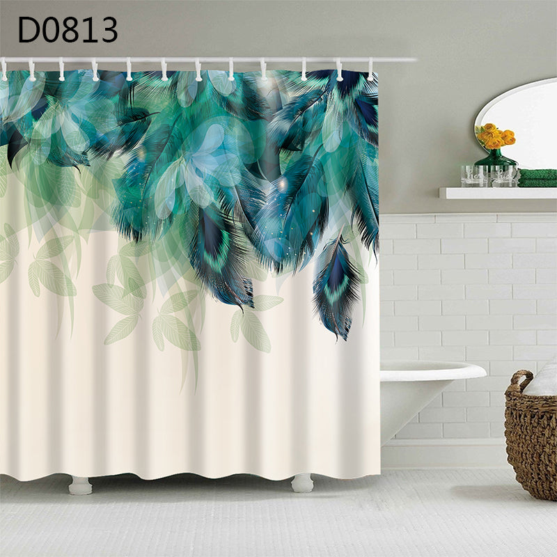 Shower Curtain Waterproof Thickened Bathroom Curtain - Mubimart -  