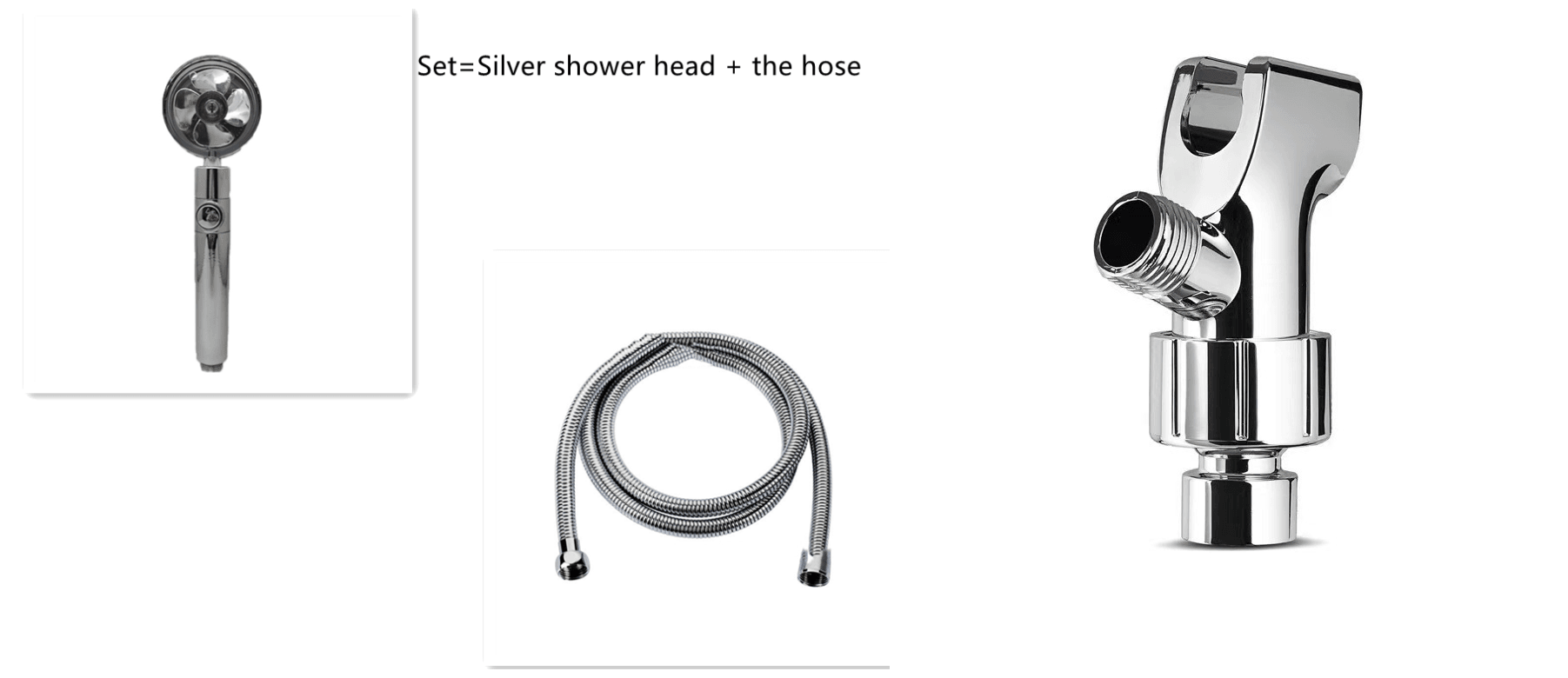 Shower Head Water Saving Flow 360 Degrees Rotating With Small Fan ABS Rain High Pressure Spray Nozzle Bathroom Accessories - Mubimart