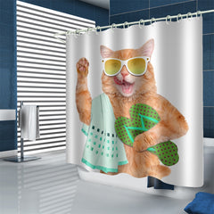 Shower curtain curtain waterproof - Mubimart -  