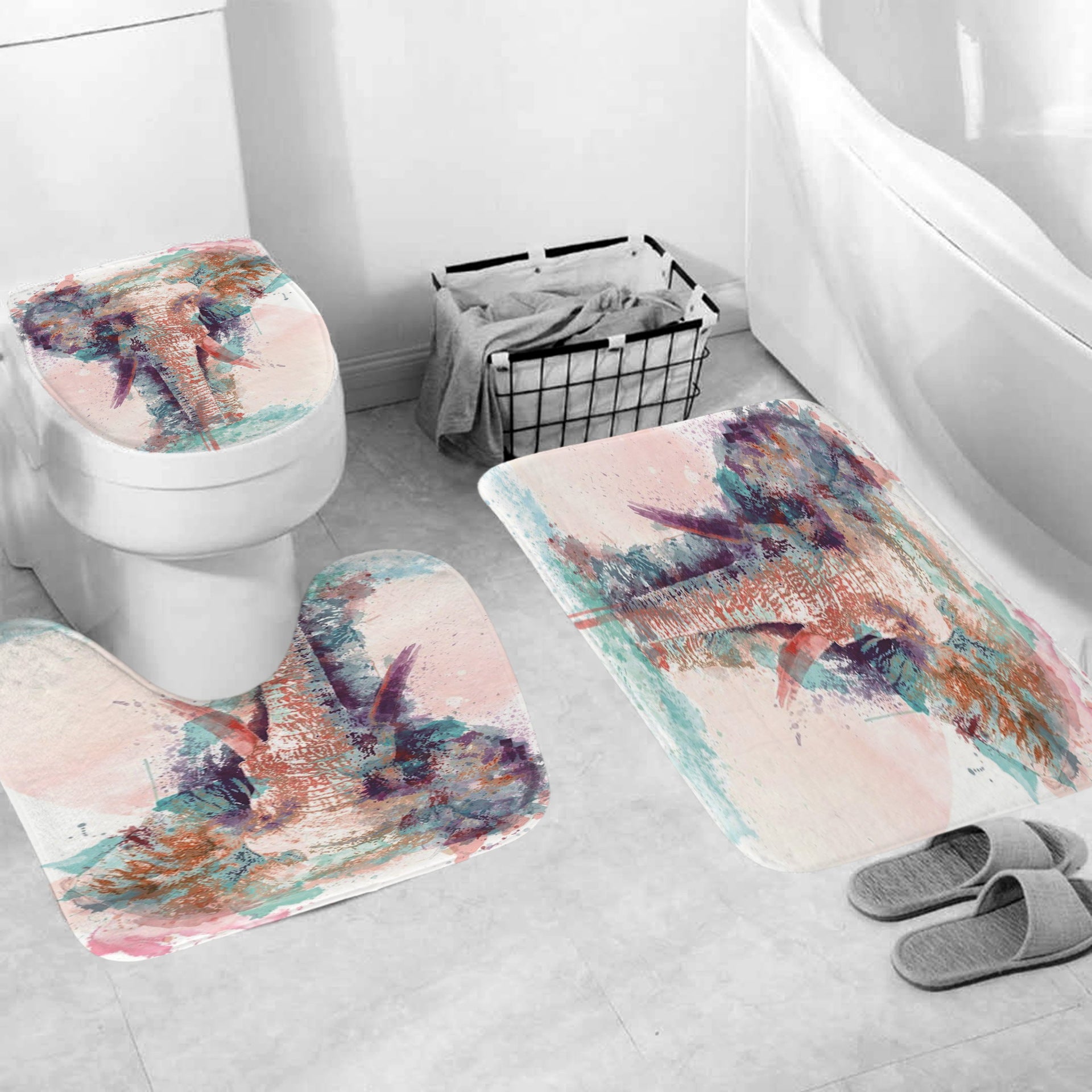 Shower curtain set - Mubimart -  