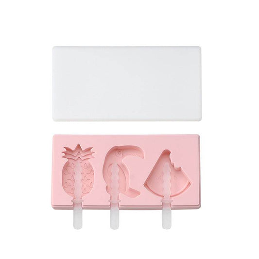 Siamese Ice Cream Mold With Lid Silicone Ice Cream Stick Ice Mold - Mubimart