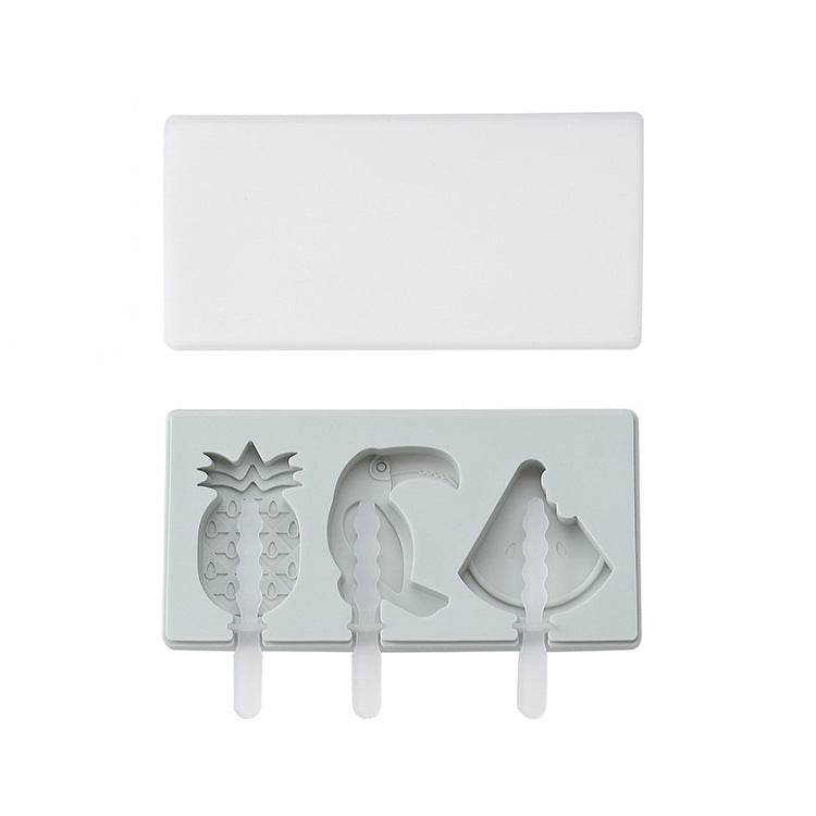 Siamese Ice Cream Mold With Lid Silicone Ice Cream Stick Ice Mold - Mubimart