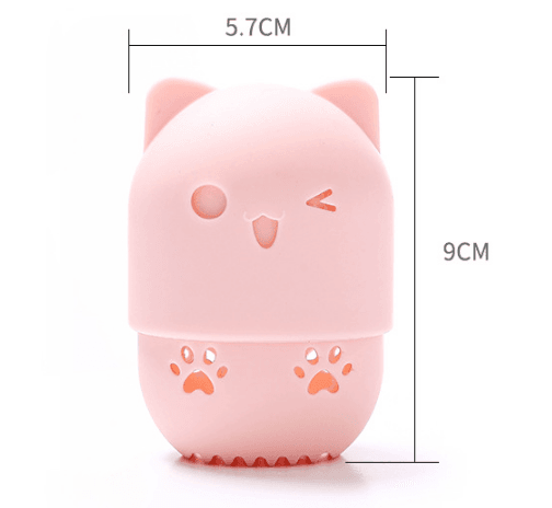 Silicone Cosmetic Blender Sponge Box Holder - Mubimart