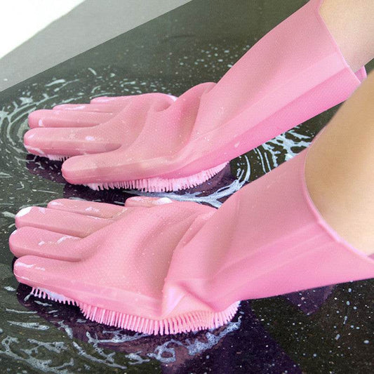 Silicone Dishwashing Gloves - Mubimart