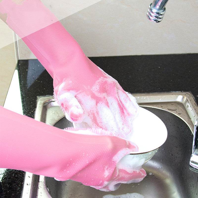 Silicone Dishwashing Gloves - Mubimart