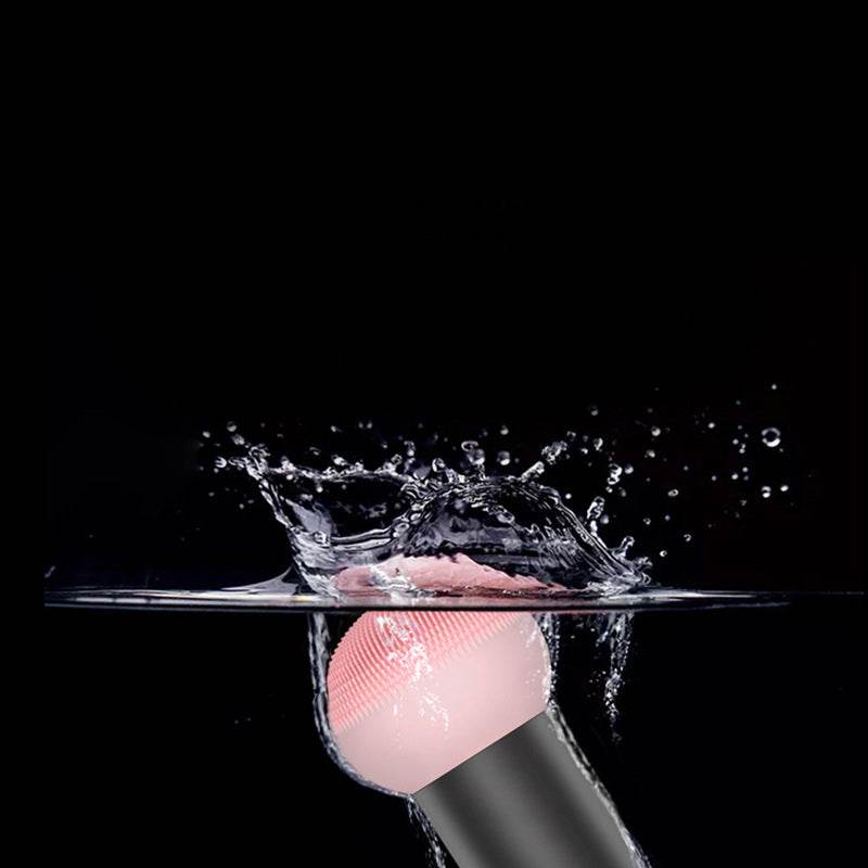 Silicone Facial Cleansing Instrument Electric Facial Cleansing Instrument Brush Facial Massage To Blackhead Pore Cleaner - Mubimart