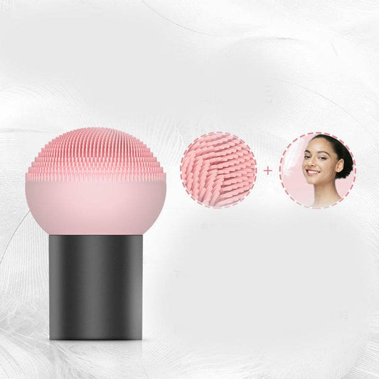 Silicone Facial Cleansing Instrument Electric Facial Cleansing Instrument Brush Facial Massage To Blackhead Pore Cleaner - Mubimart