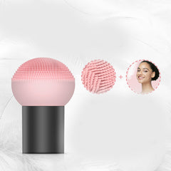 Silicone Facial Cleansing Instrument Electric Facial Cleansing Instrument Brush Facial Massage To Blackhead Pore Cleaner - Mubimart -  