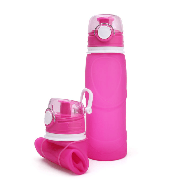 Silicone Folding Water Bottle Food Grade Silicone Water Bottle Travel Portable Folding Water Cup Travel Folding Water Bottle - Mubimart