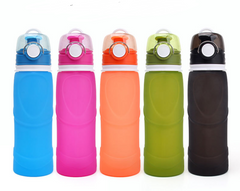 Silicone Folding Water Bottle Food Grade Silicone Water Bottle Travel Portable Folding Water Cup Travel Folding Water Bottle - Mubimart - Water bottle 