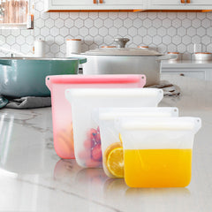 Silicone Food Safety And Tasteless Storage Bag - Mubimart -  