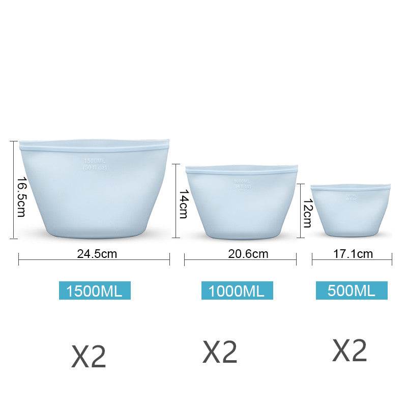 Silicone Food Storage Fresh-keeping Bag - Mubimart