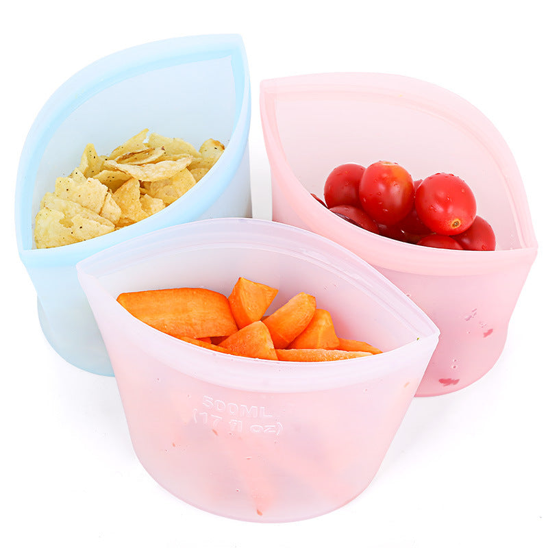 Silicone Food Storage Fresh-keeping Bag - Mubimart -  