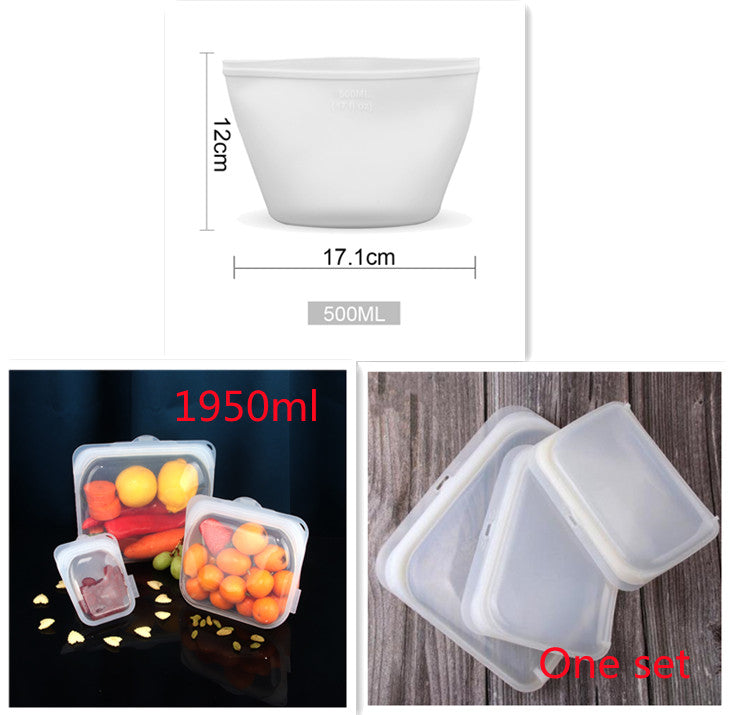 Silicone Food Storage Fresh-keeping Bag - Mubimart -  