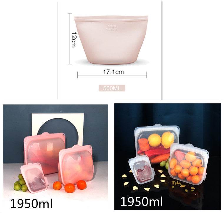 Silicone Food Storage Fresh-keeping Bag - Mubimart