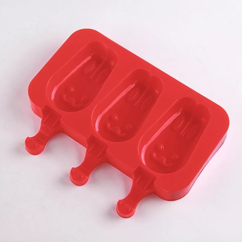 Silicone Ice Cream Mold 3-piece Ice Cream With Lid - Mubimart -  