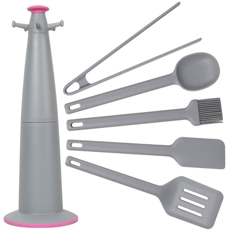 Silicone Kitchenware Spoon Cooking 6 Piece Set - Mubimart