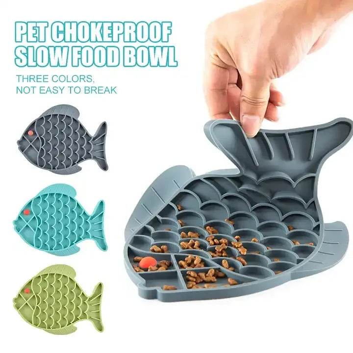 Silicone Lick Mat For Pet Dogs Slow Food Plate Rice Bowl For Small Medium Dog Anti Gulping Choking Feeder Puppy Treat Dispenser - Mubimart