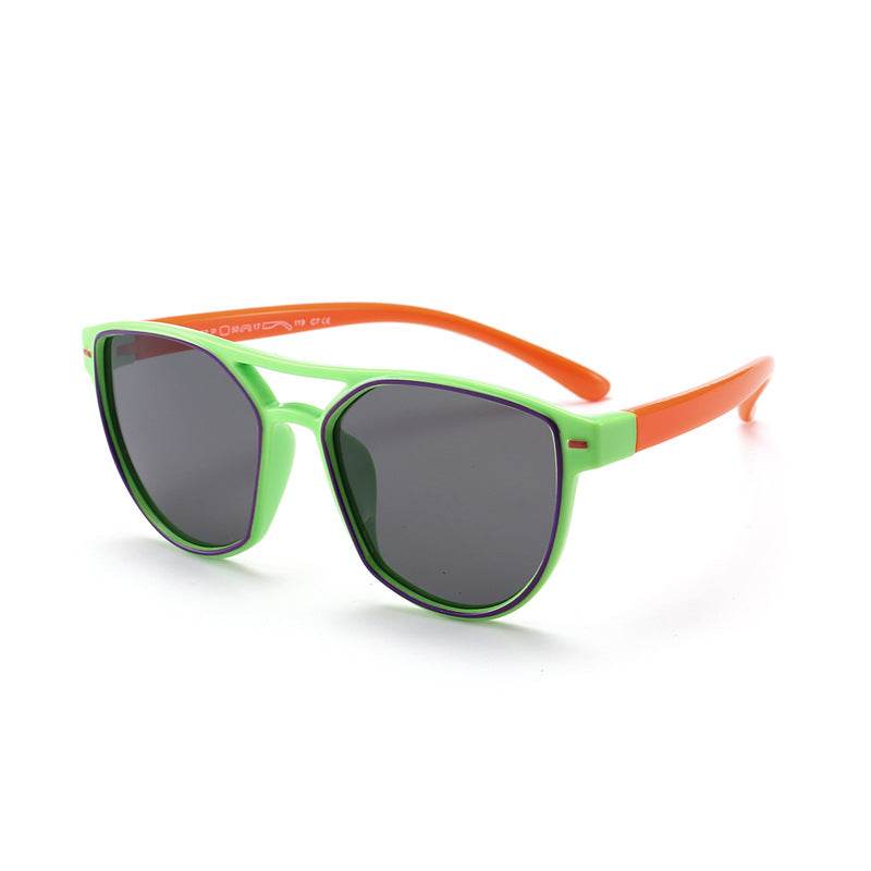 Silicone Material Fashion Trend Children's Sunglasses - Mubimart