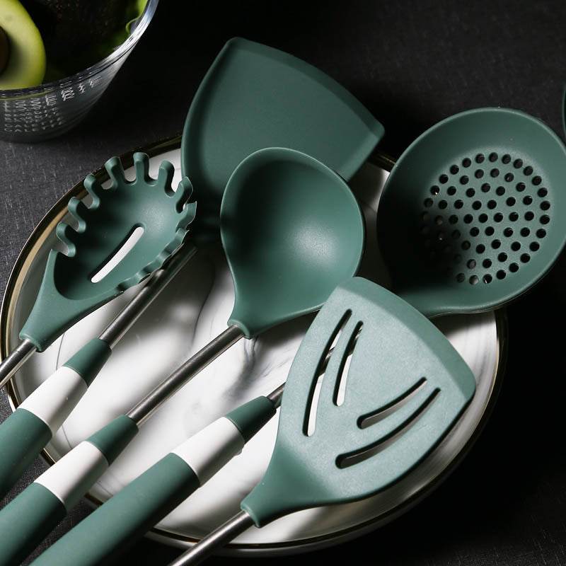 Silicone Spatula Kitchenware Spatula Set Kitchen Non-stick Cooking Spoon - Mubimart