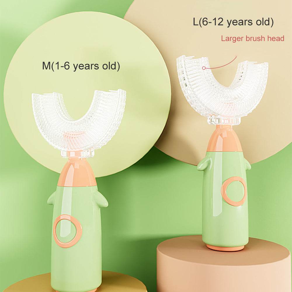 Silicone U-shaped Toothbrush For Children Manual Cleaning - Mubimart