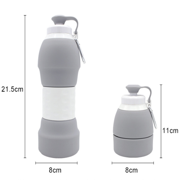 Silicone folding water bottle - Mubimart -  