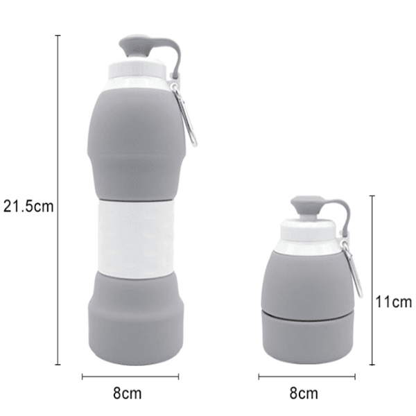 Silicone folding water bottle - Mubimart