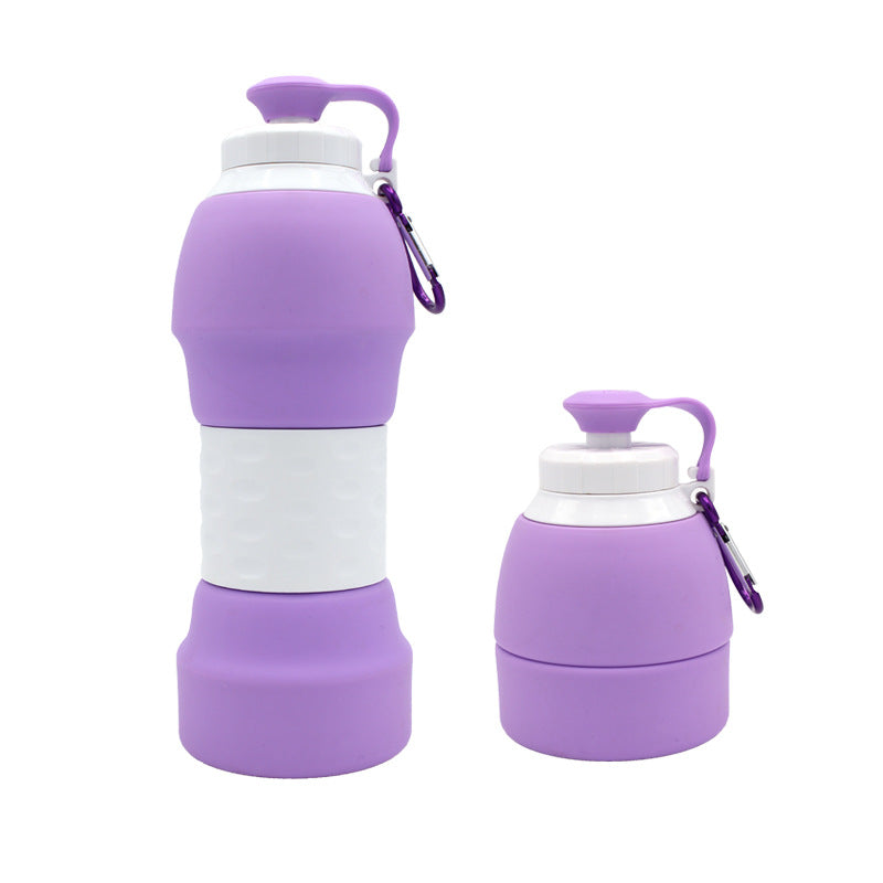 Silicone folding water bottle - Mubimart -  