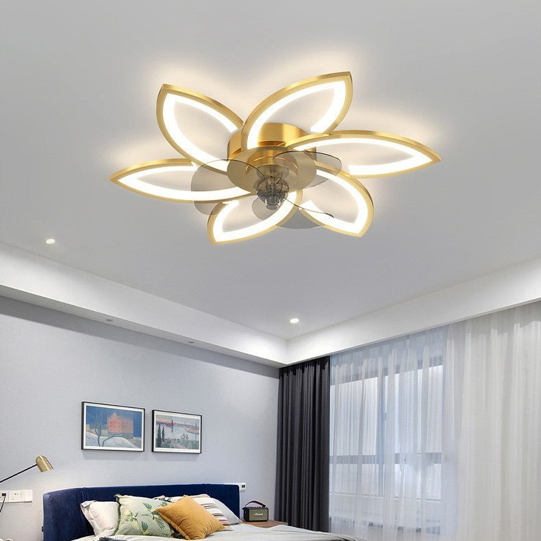 Simple And Creative Bedroom Ceiling Fan Lamp - Mubimart - Ceiling Fans 