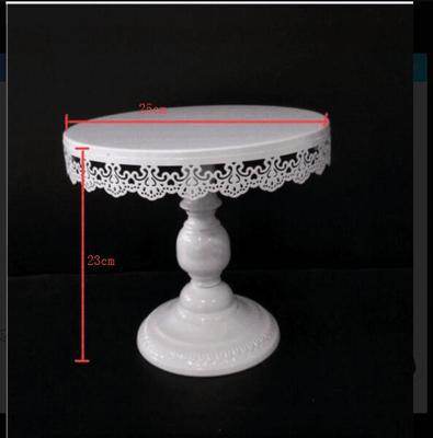 Simple And Modern Wrought Iron Lace Cake Stand - Mubimart