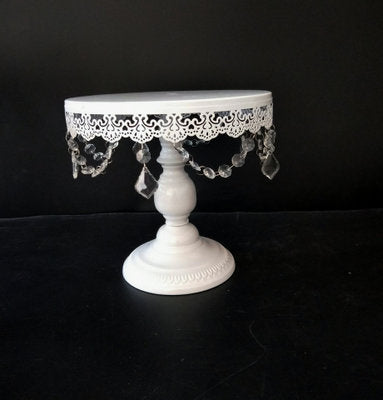 Simple And Modern Wrought Iron Lace Cake Stand - Mubimart -  