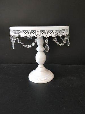 Simple And Modern Wrought Iron Lace Cake Stand - Mubimart