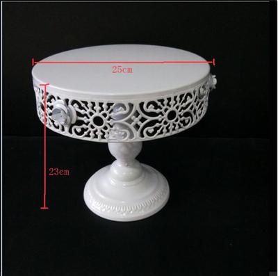 Simple And Modern Wrought Iron Lace Cake Stand - Mubimart -  