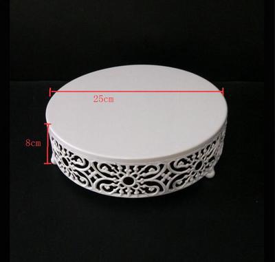 Simple And Modern Wrought Iron Lace Cake Stand - Mubimart -  