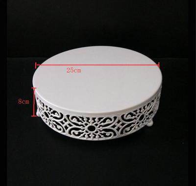 Simple And Modern Wrought Iron Lace Cake Stand - Mubimart
