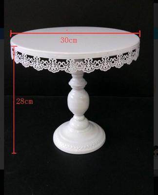 Simple And Modern Wrought Iron Lace Cake Stand - Mubimart