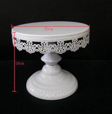Simple And Modern Wrought Iron Lace Cake Stand - Mubimart